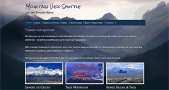 Desktop Screenshot of mountainviewshuttle.com